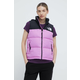 Pernati prsluk The North Face 1996 RETRO NUPTSE VEST za žene, boja: ljubičasta, za zimu, NF0A3XEPQIX1