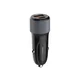 Auto punjač LDNIO C510Q PD/ QC3.0 38W (total) Type-C na iPhone Lightning kabel crni