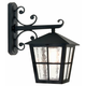 ELSTEAD BL52M BLACK | Canterbury Elstead zidna svjetiljka 1x E27 IP43 crno, prozirno
