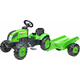 Traktor s pedalama za poljoprivredu Falk 2057L sa prikolicom - zeleni