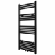 vidaXL Črn Kopalniški Cevni radiator za Centralno Ogrevanje Raven 500x1160mm