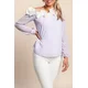 Bluza z dolgimi rokavi, lila