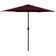 Vrtni suncobran s aluminijskim stupom 270 x 246 cm bordo