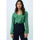 Trend Alaçati Stili Bluza limeta