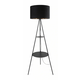 Rea Light Olympias HN3095D-B/B/GLD Podna lampa, E27, 60W, O45.5cm, Crna
