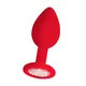 Ouch! Regular Diamond Butt Plug Red
