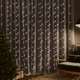 vidaXL LED svetlobna zavesa 3x3 m 300 LED lučk hladno bela 8 funkcij