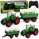 RC traktor z kiper prikolico, električno dviganje, luči, 1:24