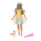 Barbie: Touch of Magic vila lutka v prelepem obleki z malim živalcem in dodatki - Mattel
