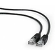 GEMBIRD - Patch Cable, U/UTP Cat.5e, Black, 3m