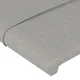 LED uzglavlje svjetlosivo 160x5x118/128 cm od tkanine