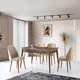Hanah home Trpezarijski sto Mira 130x75x80cm Orah