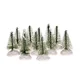 Rayher. Smreke z zasneženimi podstavki 4.5cm, set 12
