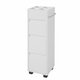 SoBuy SoBuy kopalniška omarica za shranjevanje s tremi predali v beli barvi v stilu minimalizma, (20814819)