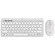 LOGITECH Pebble2 Wireless Combo US tastatura + miš bela