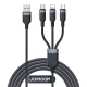 Joyroom joyroom usb kabel s-1t3018a18 3in1 / 3.5a / 1.2m (črn) - odprodaja