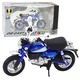 shumee Retro klasične kovinske luči za motorno kolo modre barve 1:12