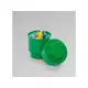 LEGO®® okrogla škatla za shranjevanje O 12x18 cm, temno zelena