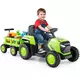 Northix Otroški električni traktor s snemljivo prikolico in daljinskim upravljalnikom, 12V, zelena, 30 kg