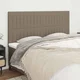 Vidaxl Vzglavje postelje sivo-rjavo 180x5x118/128 cm blago