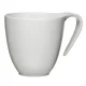 DUKA TIME skodelica 450 ml bel porcelan