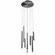 Redo 01-2052 - LED luster na sajli MADISON 8xLED/4W/230V crna