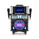 auna DisGo Box 360, BT karaoke sustav, 2 mikrofona, HDMI, BT, LED, USB, kotačići, crni