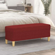 Klupa Crvena boja vina 100x35x41 cm od tkanine