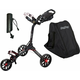 BagBoy Nitron SET Black/Red Ručna kolica za golf