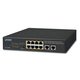 PLANET GSD-1008HP network switch Unmanaged Gigabit Ethernet (10/100/1000) Power over Ethernet (PoE) 1U Black (GSD-1008HP)