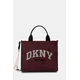 DKNY crossbody torbica ženska iz imitacije semiša