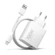Kućni punjač XIAOMI Charging Combo, 100W, USB-A, GaN, bijeli, sa kabelom