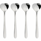 Čajna žlička BIG LOVE, set 4 kosov, 14 cm, srebrna, Alessi