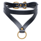 Ovratnica z obročkom Baddie Collar, črna/zlata