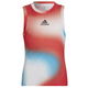 Majica kratkih rukava za djevojčice Adidas G Q1 Tank PB - white/vivid red/sky rush