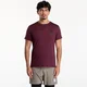 Majice SAYSKY Statement Pace T-Shirt Burgundy S