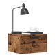 vidaXL Stenska nočna omarica Old Wood 34x30x20 cm