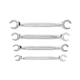 HOEGERT HT1W730 Set viličastih ključev 8-17mm, 4-delni, CrV