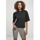 Womens Organic Oversized T-Shirt in Black