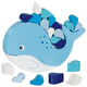 Lesena ravnotežna igra spretnosti Whale
