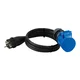 COMMEL Adapter schuko - CEE 3P - F3 G1,5 L=1,5m