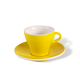 ClubHouse skodelica in krožnik Gardenia 65 ml rumena