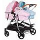 Kolica za blizance Chipolino - Duo Smart, Rose/Sky