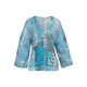 BUFFALO Bluza modra/svetlo modra/temno siva