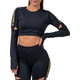 Nebbia Honey Bunny 821 Crop top 505079 Črna
