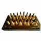 Velika ogromna ručno rađena drvena šahovska garnitura 64x64 cm šahovska ploča drvena šahovska figura backgammon smeđa