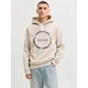 JACK & JONES Majica JJBENSON bež / temno modra