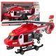 slomart LEAN TOYS Reševalni helikopter z dvigalom, lučke, zvoki, rdeč 1:16