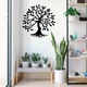 Wallity Zidna dekoracija Tree, 60x60 cm, 1.2mm, Crna