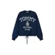 TOMMY HILFIGER Majica VARSITY CREST  marine / bela